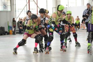 Montreal baffled Hammer City and send a clear message to the Canadian roller derby scene at QCC 2010. (Photo by Derek Lang)