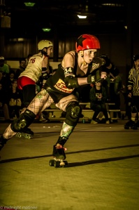 Jammer Bloodlust Barbie is a big part of the Timber Rollers developing offense. (Photo by Joe Mac)