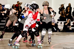 Dolls triple threat Rainbow Fight continues to emerge as one of the leagues top skaters. (Photo by Neil Gunner)